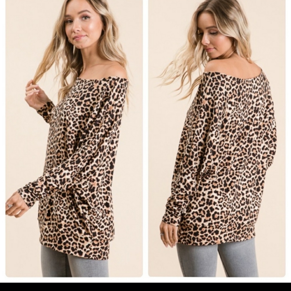 🌼New boutique cozy leopard top - Picture 7 of 16